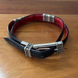 Red and black twist belt